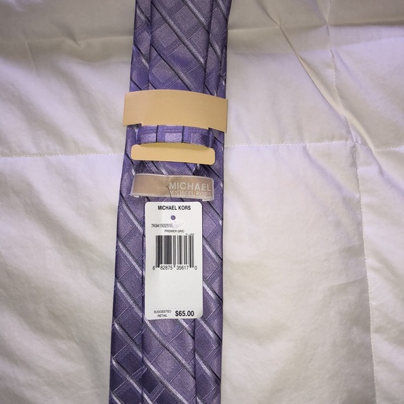 NWT Michael Kors lavender tie! - Picture 3 of 5
